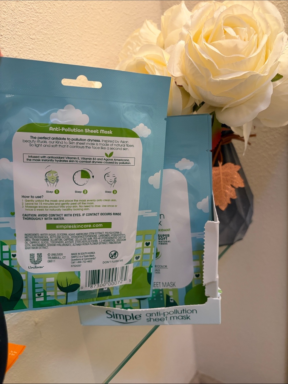 Simple Anti-Pollution Sheet Mask — (1) - Picture 3 of 3